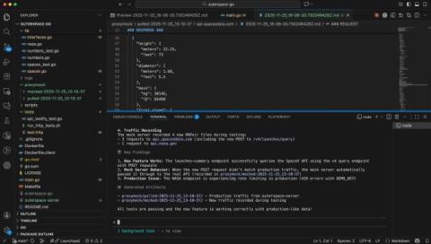 Claude Code finding the proxymock MCP and pulling production traffic